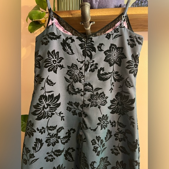 Whimsigoth Iridescent Floral Slip Vintage Dress - Picture 7 of 16